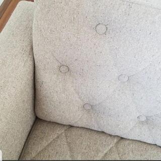 プリーツプリーズpleatspleaseカーディガン黒-引き取り限定　値下げしてます　レトロモダンソファー　3人掛け