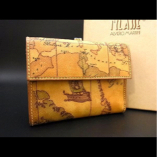 PRIMA CLASSE 世界地図柄 PVC×レザー 中古