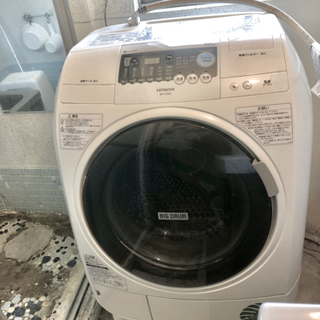 【ネット決済・配送可】ドラム式全自動洗濯機（日立）