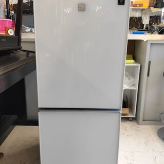 ☆中古品 SHARP ガラストップ！プラズマクラスター！冷蔵庫 SJ-G14E4-W 