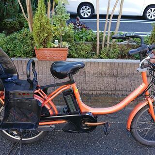 オレンジ系 バビー ヤマハ 子供乗せ電動アシスト自転車 H1578 電動自転車 ヤマハ PAS Babby 20インチ オレンジ 12.8ah 2014