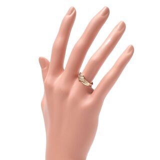 E477 ジュエリーマキ 指輪 リング K18 2.5g ダイヤ 0.06ct-