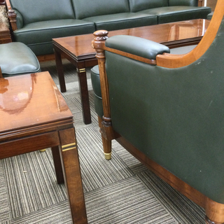 9/20【✨応接9点セット✨WARRING ドイツ製 本革張り✨✨】