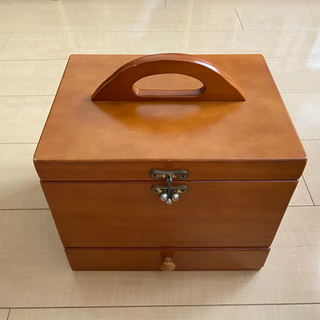 木製　ドレッサー　コスメボックス　木箱