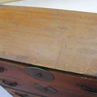 米沢箪笥 和箪笥 時代箪笥 古箪笥 古鉄金具 古民家 菊唐草文様 カフェ 店舗什器 抽斗 レトロ 札幌市手稲区