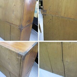 米沢箪笥 和箪笥 時代箪笥 古箪笥 古鉄金具 古民家 菊唐草文様 カフェ 店舗什器 抽斗 レトロ 札幌市手稲区