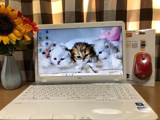 ☆彡美麗品・ＷｅｂカメラUSB接続付き新品ＳＳＤ２４０ＧＢ高速ｉ５第二/ＮＥＣ☆Ｗｉｎ１０/Office2019付/15.6ｲﾝﾁ/メモリ８G/無線ＬＡＮ/ＤＶＤ・ＣＤ再生ソフト付・リノベＰＣ女性にも人気のクリスタルホワイト　No.2109004