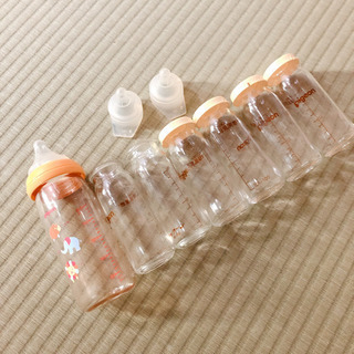 哺乳瓶7本　ガラス製　プラスチック製