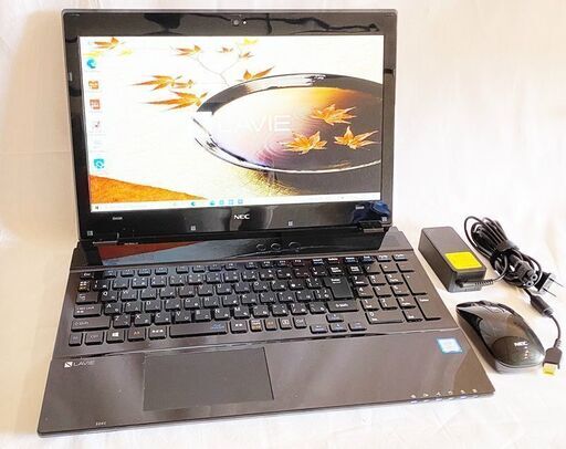 新品SSD換装 NEC LAVIE Note NS700 第7世代 Core i7-7500U 2.70GHz 8GB SSD480GB クリスタルブラック 15.6インチ ノートPC