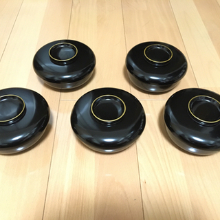【ネット決済】輪島塗 茶碗 5個セット 漆の器