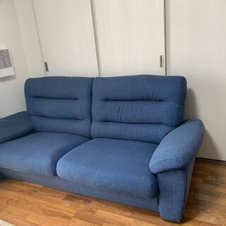 ニトリ ３人がけソファ & オットマン２ヶ