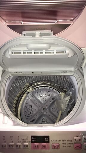 ☆中古 激安！！￥15,000！！＜お買得！＞SHARP 　シャープ　5.5kg洗濯機　乾燥機付き　2017年製　ES-TX5A-P型　【BBI128】