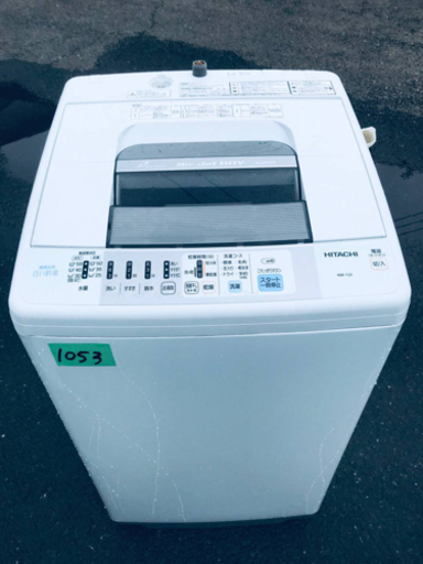 ①‼️7.0kg‼️1053番 HITACHI✨日立全自動電気洗濯機✨NW-7JY‼️