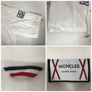 ⭕⭕⭕NY2/85 国内正規品 モンクレール MONCLER ガムブルー GAMME BLEU ワッペン 半袖シャツ メンズ 3 ホワイト トップス カットソー 本物保証⭕⭕⭕
