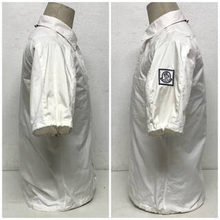 ⭕⭕⭕NY2/85 国内正規品 モンクレール MONCLER ガムブルー GAMME BLEU ワッペン 半袖シャツ メンズ 3 ホワイト トップス カットソー 本物保証⭕⭕⭕
