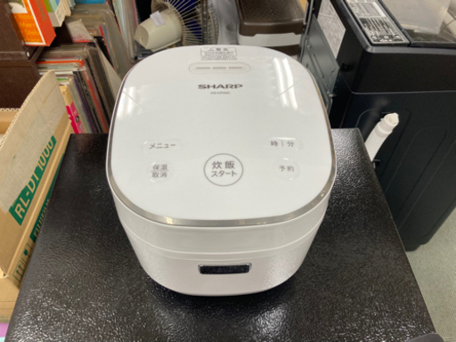 【新米の季節だね】ホワイト系 3合 SHARP マイコンジャー炊飯器 KS-CF05C-W