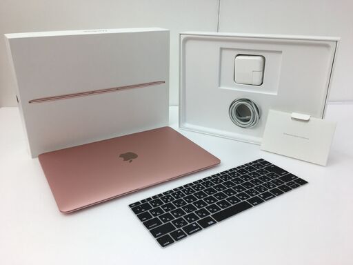 【放電回数3回（※増える可能性有）】MacBook （Retina, 12-inch, 2017）  ローズゴールド　キーボードカバー付