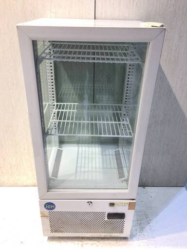 ■5634■ジャンク■ジェーシーエム 4面ガラス冷蔵ショーケース JCMS-78 78リットル 店舗商品 ガラスショーケース 冷蔵庫