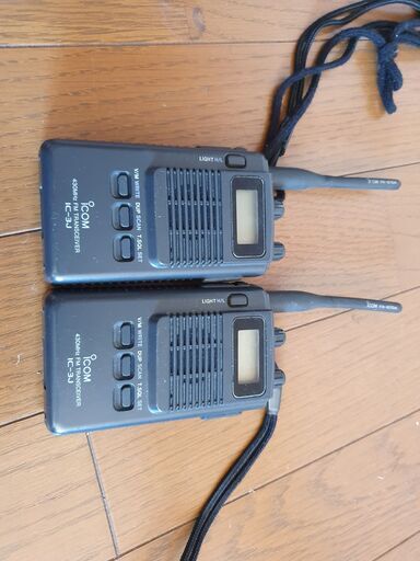 ICOM IC-3J アイコム 430MHZ FM トランシーバー ハンディー機　2台セット　動作確認済