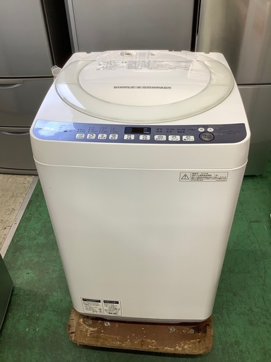 安心の1年保証付！！ SHARP　7.0kg全自動洗濯機　ES-T710-W  2018年製