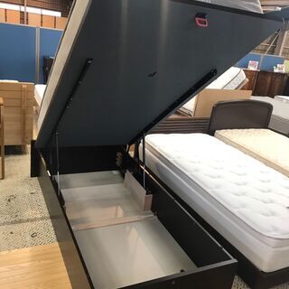 愛品館八千代店】ニトリ 跳上式シングルベッド ②【愛八BD】