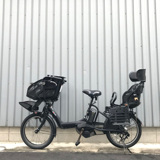 お買い得❗️前後の子供シート付き　電動自転車ヤマハ製　子供送迎に最適