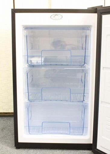 simplus/シンプラス コンパクト1ドア冷凍庫 88L ダークウッド 木目調