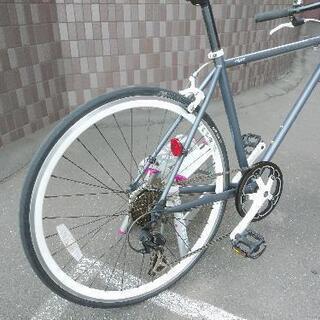 整備点検済！防犯登録料込み。札幌市内配達無料中古OSSO460サイズ　ダークグレー？