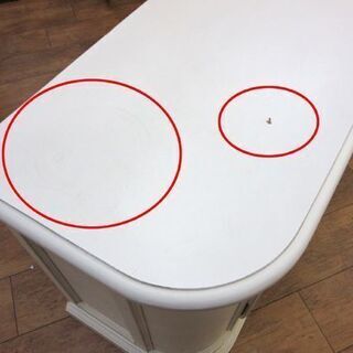 アンティーク調 TVボード 幅：170cm テレビ台 ホワイト ヴィンテージ加工 フレンチ インテリア 札幌市 厚別店 