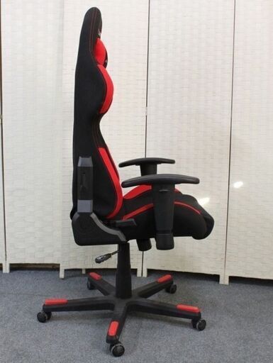 デラックスレーサー　ゲーミングチェア ルームワークス ヘッドレスト ランバーサポート付 DXRACER 椅子 中古家具 店頭引取歓迎 R4139)