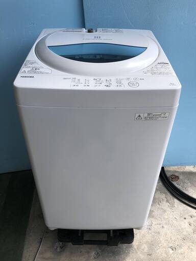 TOSHIBA/5.0kg全自動洗濯機 東芝 AW-5G5 2017年製 単身/一人暮らし