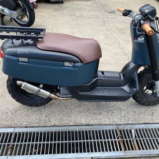 【YAMAHA　VOX　カスタム車　始動/走行OK　要修理箇所/不具合有　自家塗装　ブロックタイヤ　自作キャリア　引取限定（八王子）】