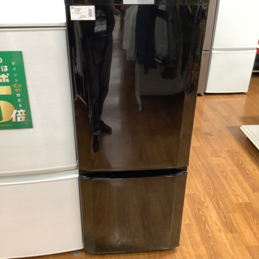 MITSUBISHI 三菱　2ドア冷蔵庫　MR-P15A-B 2017年製