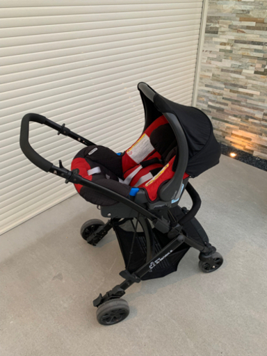 Britax Romer (ベビーカー（取付フットマフ付属）、チャイルドシート、ベビーシート、ベビーシートベース）セット