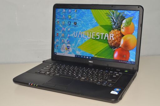 中古ノートパソコン Windows10+office NEC VK16ER-D Celeron/メモリ4GB/HDD500GB/15.6インチ/DVDマルチ/無線内蔵/便利なソフト
