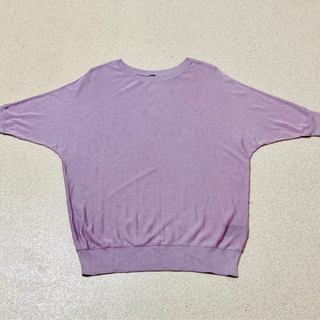 UNIQLOライトシアーボートネックセーター(5分袖)