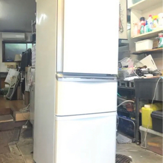 三菱 3ドア冷凍冷蔵庫【自動製氷機能付き】
