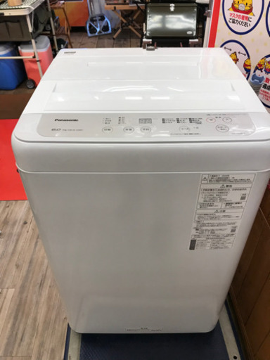 Panasonic　全自動洗濯機　NA-F60B13　6㎏　2020年製