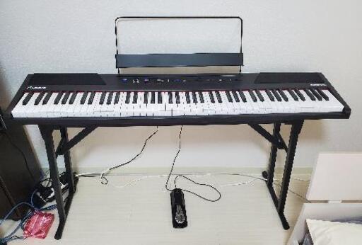 美品・】電子ピアノ 88鍵 ALESIS ペダル、スタンド付 | 32.clinic