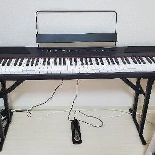 【美品・中古】電子ピアノ 88鍵 ALESIS ペダル、スタンド付 ☆ALESIS アレシス RECITAL 電子ピアノ スタンド付き ペダル付き