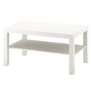 【即お渡し】テーブル 2段 ホワイト 90x55 シンプル