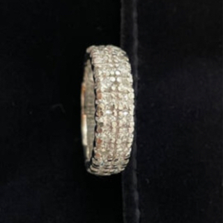 本物、プラチナ、2カラットダイア　 エタニティーリング 