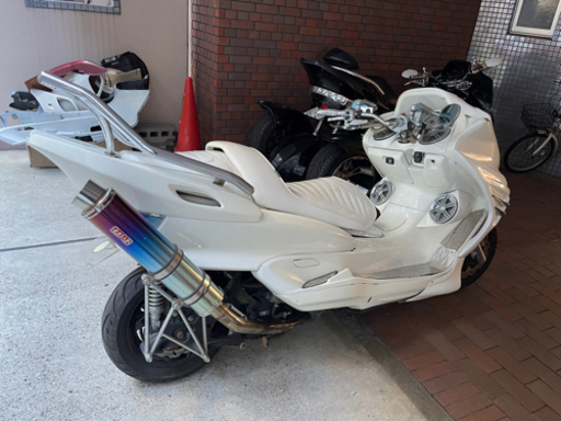 YAMAHAマジェスティーc】SG03J ホワイトフルカスタム スピーカー4発