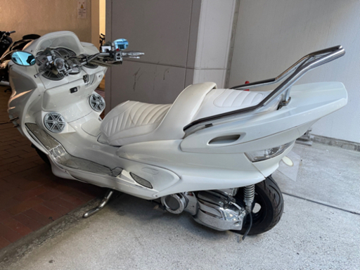 YAMAHAマジェスティーc】SG03J ホワイトフルカスタム スピーカー4発