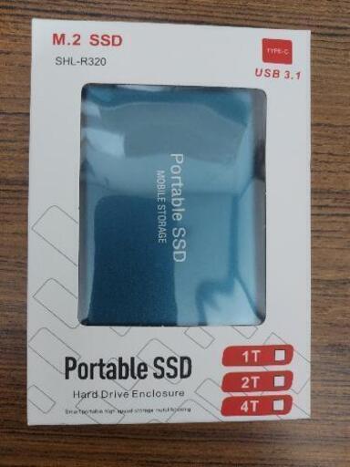 外付け ポータブル SSD 4TB USB3.1 Type-C 対応 ブルー　新品未使用