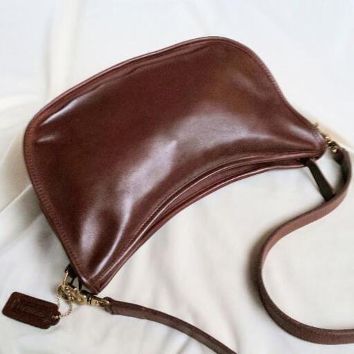 【COACH】USA製ショルダーバッグ/ブラウン 秋コーデ