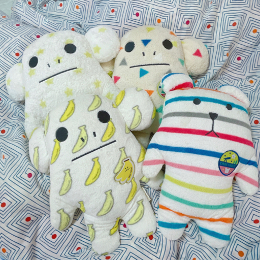 Craftholic クラフトホリック Mサイズ ぬいぐるみクッション 4体セット きりみ 北九州のおもちゃの中古あげます 譲ります ジモティーで不用品の処分