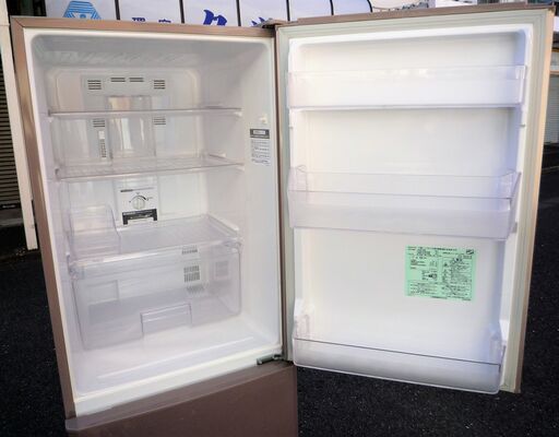 ☆三菱 MITSUBISHI MR-H26W-P 256L 大容量2ドア冷凍冷蔵庫◆まとめ買いにも便利な大容量フリーザーを搭載