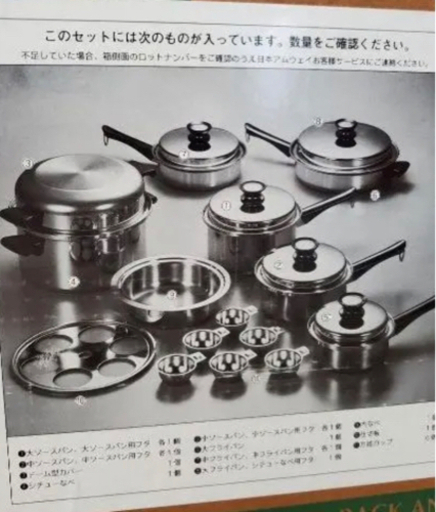 新品未使用 アムウェイ鍋 20ピースセット Amway Queen IH対応 | qsfirst.sg