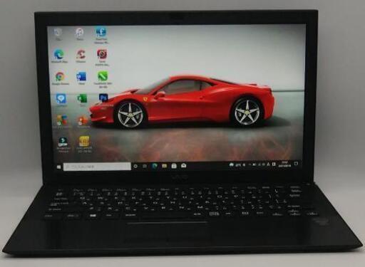 VAIOノートパソコン I5（中古）、4GBのメモリ、SSD128GB、11.6画面、INTEL HDグラフィックス、HDMI、USB 3.0、WINDOWS10, FILMORAX, OFFICE2019, COREL DRAW2021, PHOTOSHOP2021.